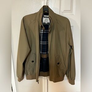 Jos A Bank 1905 Harrington Jacket Tan Small Tailored Fit